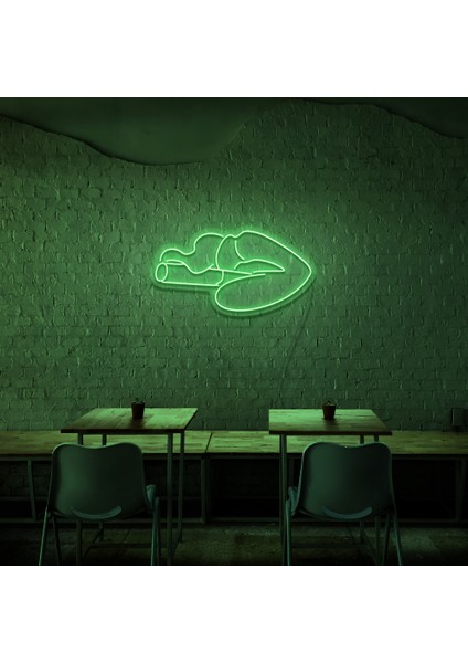 Smoking Sigara Neon LED Duvar Yazısı Dekoratif Duvar Aydinlatmasi Gece Lambası