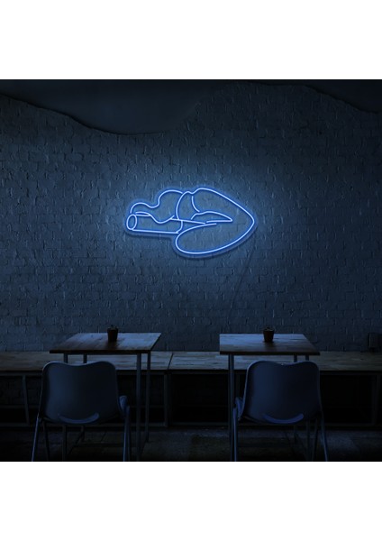 Smoking Sigara Neon LED Duvar Yazısı Dekoratif Duvar Aydinlatmasi Gece Lambası