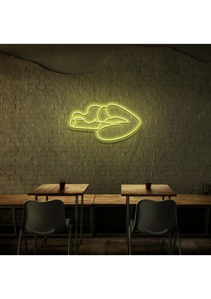 Smoking Sigara Neon LED Duvar Yazısı Dekoratif Duvar Aydinlatmasi Gece Lambası