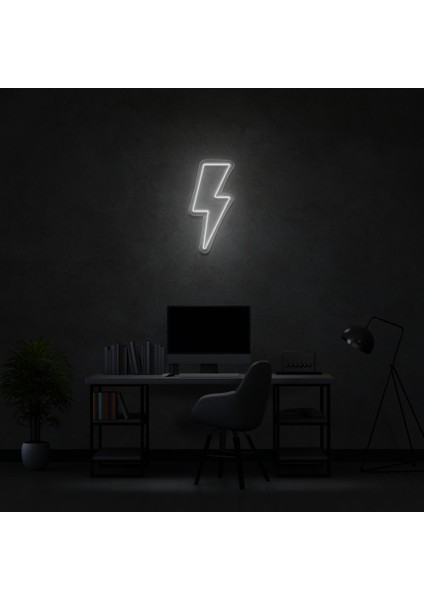 Şimşek Neon LED Duvar Yazısı Dekoratif Duvar Aydinlatmasi Gece Lambası
