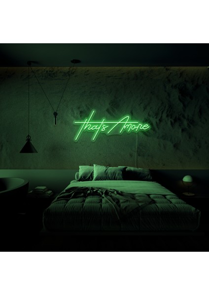 That's Amore Neon LED Duvar Yazısı Dekoratif Duvar Aydinlatmasi Gece Lambası