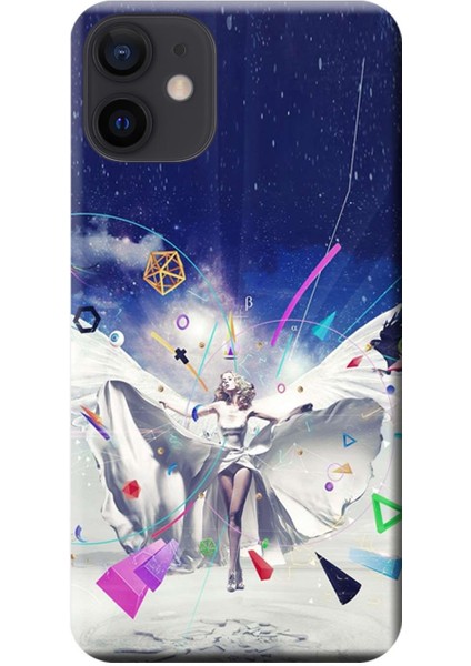 Apple iPhone 12 Kılıf Bilgi Meleği Peri Masalı Baskılı Esnek TPU Silikon