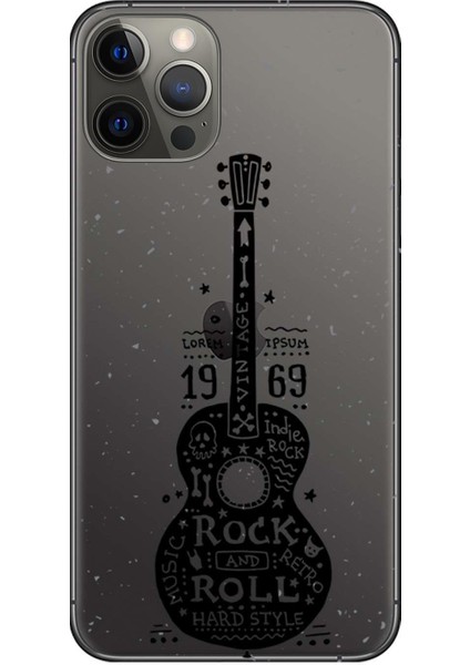 Apple iPhone 12 Pro Max Kılıf Rock 1969 Baskılı Esnek TPU Silikon
