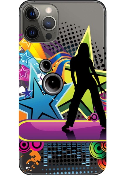 Apple iPhone 12 Pro Max Kılıf Dans Fest Baskılı Esnek TPU Silikon