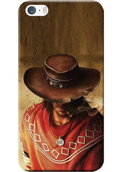 Apple iPhone 5/5S Kılıf Western Baskılı Esnek TPU Silikon