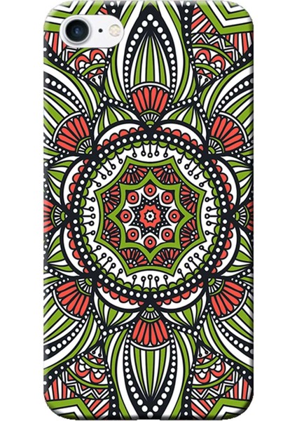 Apple iPhone 6 Plus Kılıf Dekoratif Geometrik Vektörel Baskılı Esnek TPU Silikon
