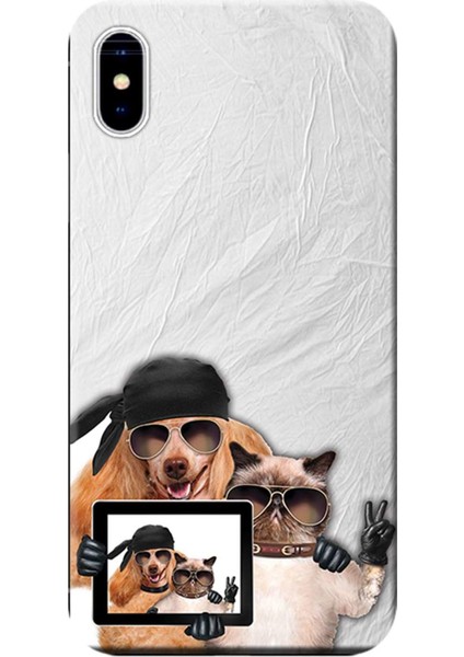 Apple iPhone XS Max Kılıf Cool Dogs Party Baskılı Esnek TPU Silikon