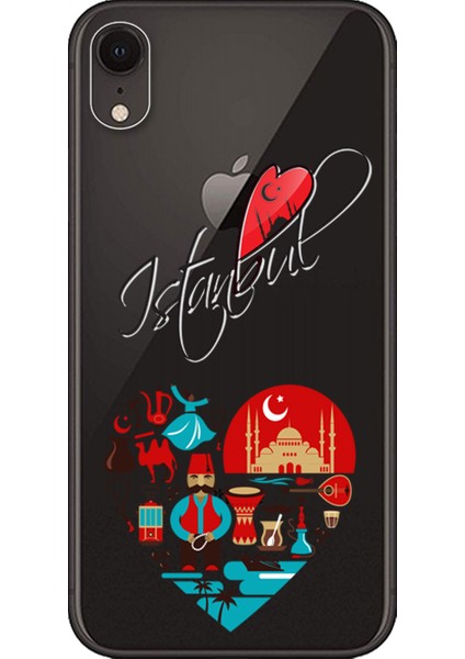 Apple iPhone XR Kılıf İstanbul Fest Baskılı Esnek TPU Silikon