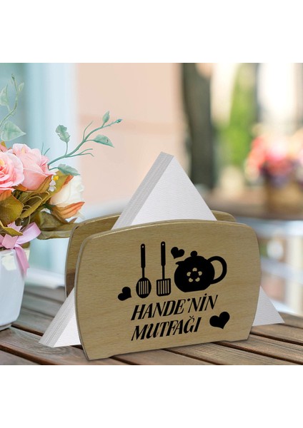 Kişiye Özel Isimli Lüks Ahşap Peçetelik-8