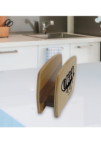 Kişiye Özel Güzel Chef Tasarımlı Lüks Ahşap Peçetelik-5