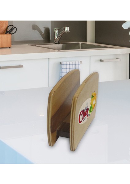 Kişiye Özel Güzel Chef Tasarımlı Lüks Ahşap Peçetelik-3