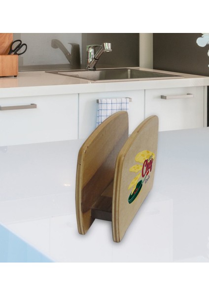 Kişiye Özel Güzel Chef Tasarımlı Lüks Ahşap Peçetelik-2