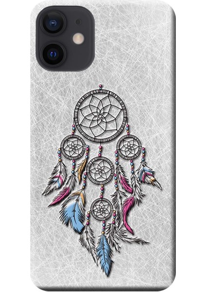 Apple iPhone 12 Kılıf Düş Kapanı Dreamcatcher Baskılı Esnek TPU Silikon