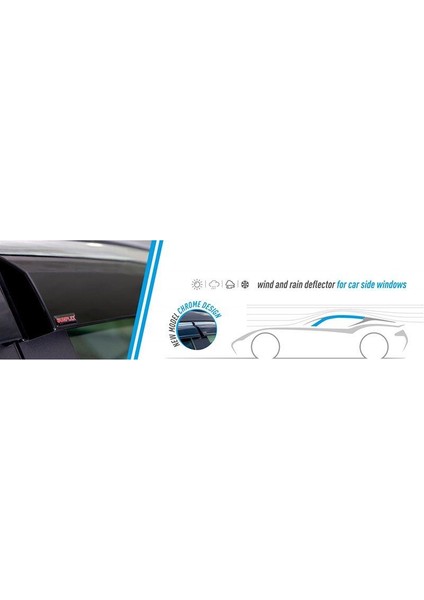 Vw Caddy Cam Rüzgarlığı 2 Parça