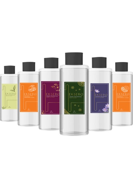 Kolonyaları 6’lı Set (250 Ml) 80° Cam Şişe