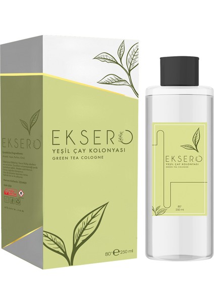 Yeşil Çay Kolonyası (250ML) 80° Cam Şişe
