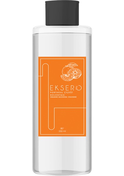 Eggden Eksero Portakal Çiçeği Kolonyası (250ML) 80° Cam Şişe