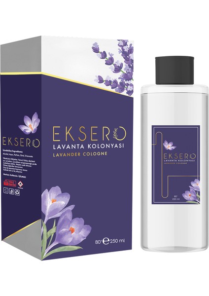 Lavanta Kolonyası (250ML) 80° Cam Şişe fiyatları