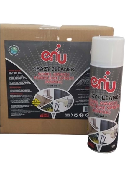 Crayz Clean Köpük Sprey 500 ml 12 Adet