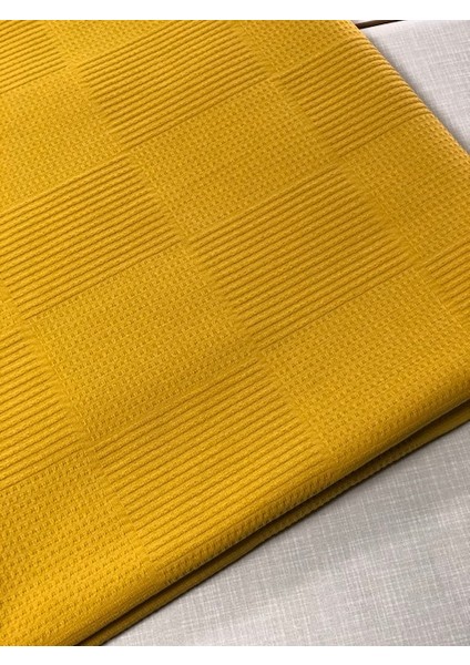 King Size Pike %100 Pamuk Renk Hardal