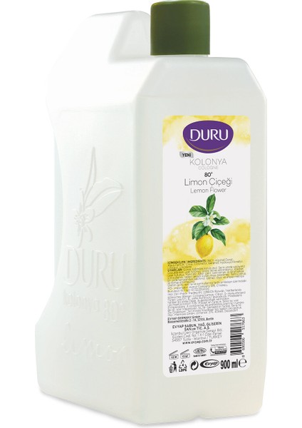 Duru Limon Kolonyası Bidon 900ml ve Activex Antibakteriyel Sıvı Sabun Aktif 700ml
