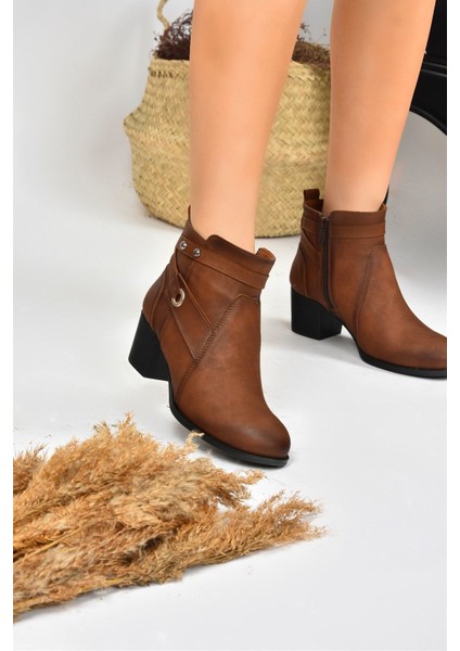 Taba Kalın Topuklu Kadın Bot L674155009 fiyatları