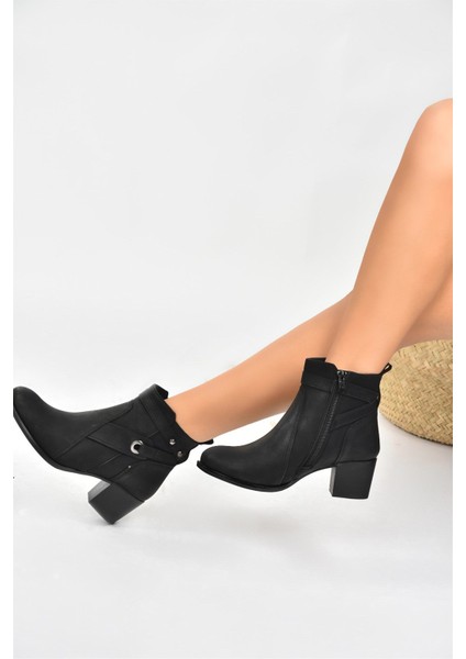 Siyah Kalın Topuklu Kadın Bot L674155209 fiyatları