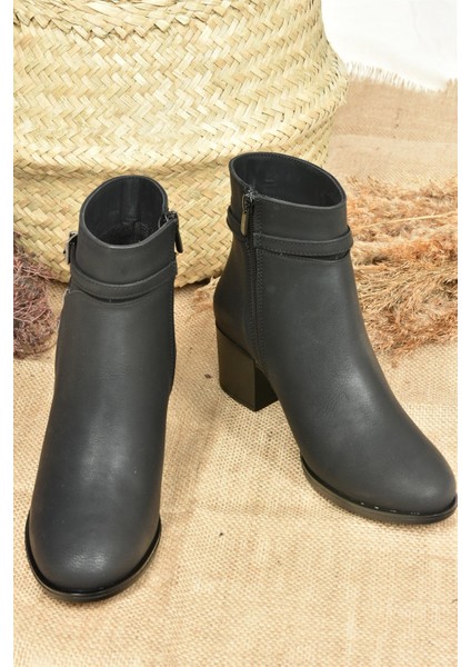 Siyah Kalın Topuklu Kadın Bot L674155209 indirimleri