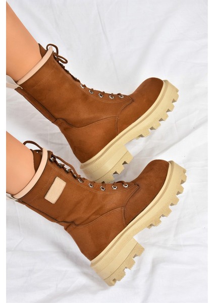 Taba Kalın Taban Bağcıklı Kadın Postal Bot L973916002 modelleri