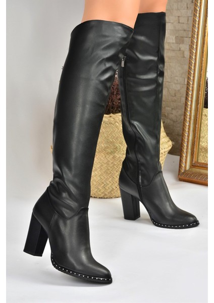 Siyah Yüksek Topuklu Kadın Çizme L654618009 modelleri