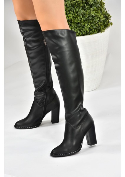 Siyah Yüksek Topuklu Kadın Çizme L654618009 fırsatları