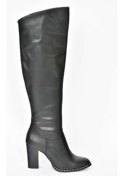 Siyah Yüksek Topuklu Kadın Çizme L654618009 indirimleri