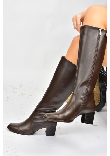 Kahverengi Kadın Çizme 5 cm A654252709