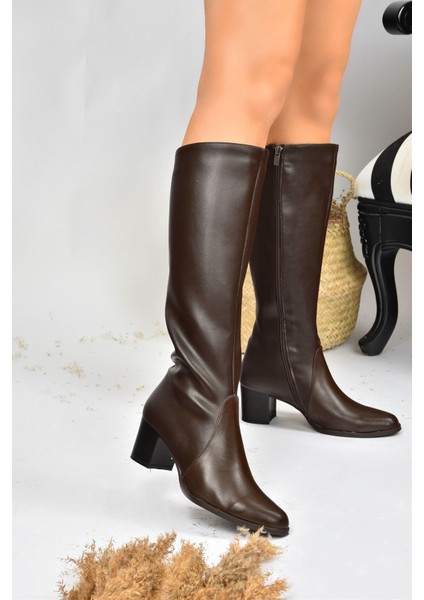 Kahverengi Kadın Çizme 5 cm A654252709 fiyatları