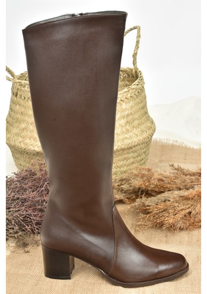 Kahverengi Kadın Çizme 5 cm A654252709 indirimleri