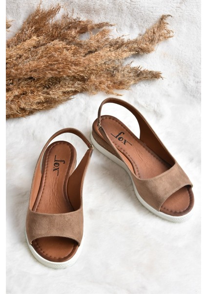Kahverengi Süet Kadın Sandalet K674300602 fırsatları