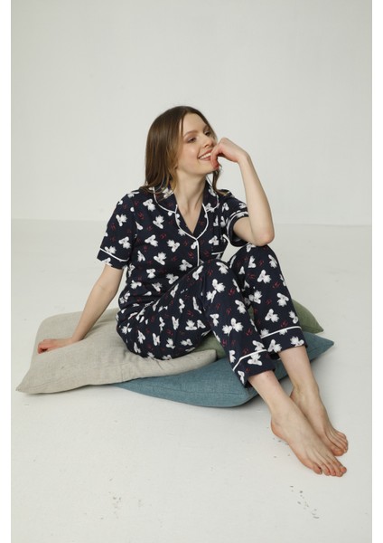 Koala Desenli Kısa Kollu Penye Pijama Takımı