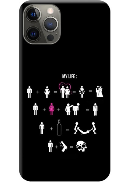 Apple iPhone 12 Pro Kılıf MY Life Baskılı Esnek TPU Silikon