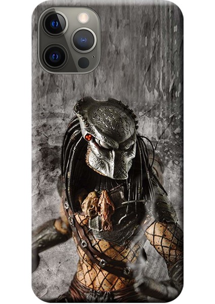 Apple iPhone 12 Pro Kılıf Predator Wolf Baskılı Esnek TPU Silikon