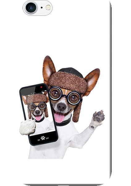 Apple iPhone 8 Kılıf Cool Dog Telefon Baskılı Esnek TPU Silikon