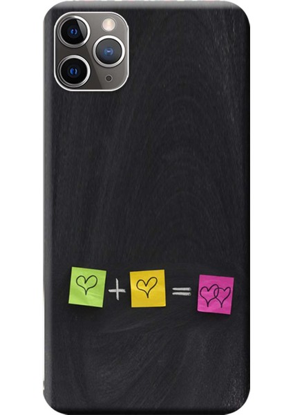 Apple iPhone 11 Pro Kılıf Kalp Matematiği Baskılı Esnek TPU Silikon