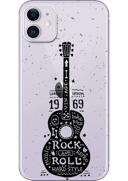 Apple iPhone 11 Kılıf Rock 1969 Baskılı Esnek TPU Silikon
