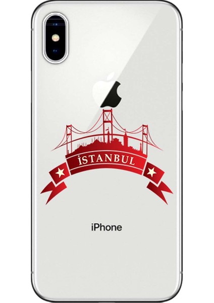 iPhone Xs Kılıf Istanbul Baskılı Esnek Tpu SILIKON5613
