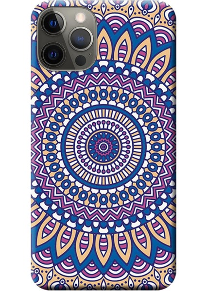 Apple iPhone 12 Pro Kılıf Dekoratif Geometrik Vektörel Baskılı Esnek TPU Silikon