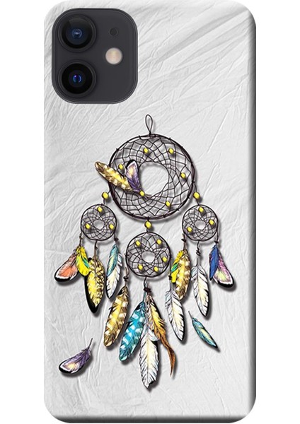 iPhone 12 Mini Kılıf Düş Kapanı Dreamcatcher Baskılı Esnek Tpu SILIKON1478