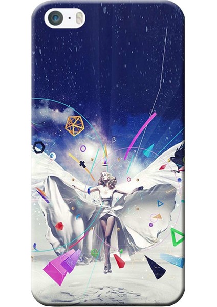 iPhone 5/5s Kılıf Bilgi Meleği Peri Masalı Baskılı Esnek Tpu SILIKON2249