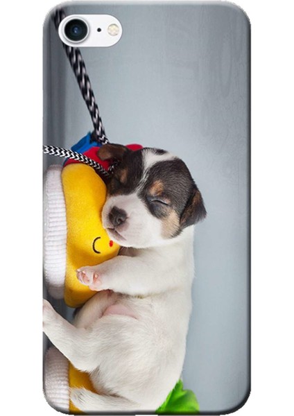 Apple iPhone 6/6S Kılıf Uyuyan Köpek Baskılı Esnek TPU Silikon