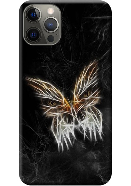 iPhone 12 Pro Max Kılıf Baykuş Vektör Baskılı Esnek Tpu SILIKON2127