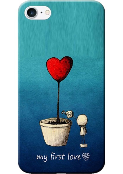 Apple iPhone 8 Kılıf My First Love Baskılı Esnek TPU Silikon