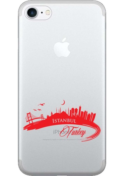 Apple iPhone 6/6S Kılıf İstanbul TR Baskılı Esnek TPU Silikon